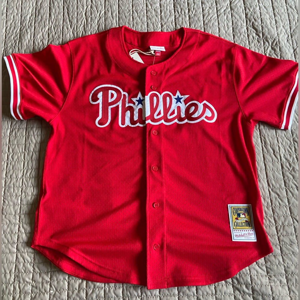 Mens John Kruk Vintage Phillies Batting Practice Jersey brand new with tags